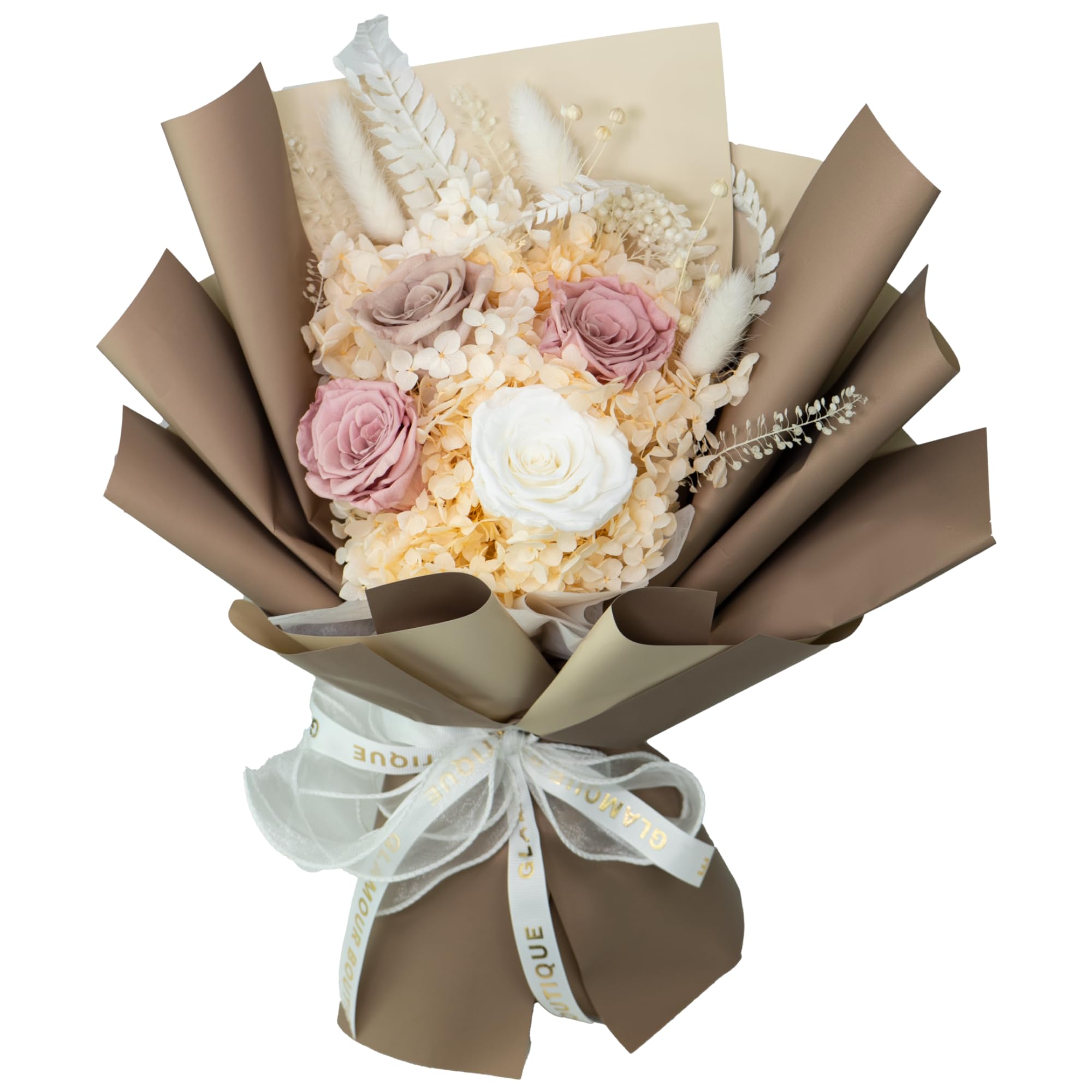 Amazon.com: GLAMOUR BOUTIQUE Preserved Flowers Bouquet - Long